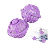 Laundry Balls - | Reusable Non Detergent Lint Remover Laundry Balls For Washing Machine, Home Cleaning Supplies For Travel, Fabric Hair Catcher Washer Dryer Helper Eco Friendly