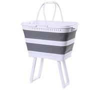 Laundry Basket - 26L Large Foldable Organizer Clothes Hamper With Legs | Laundry With Drain Waterproof Multi Functional Storage Basket For Bedroom Bathroom