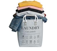 Laundry Basket - Cubo de almacenamiento de 48 litros con asas, cesta de ropa sucia - para dormitorio, cuarto de baño, sala de estar, guardería, toalla, , ropa de cama