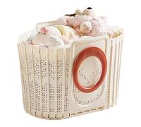 Laundry Basket, Foldable Toiletry Basket with Handle, Handheld Shower Case, SpaceSaving Ventilated Design for Bathroom, College, Nursery, Kids' Room, , RV and Bedroom
