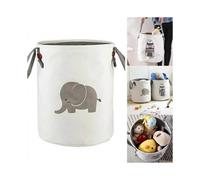 Laundry Collector Laundry Basket Carrier Basket for Children Laundry Chest Toy Box Gray Elephant