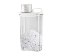 Laundry Detergent Dispenser Bottle - Clear Moisture Proof Storage Container, Integrated Measuring Cup Design, Laundry Room Organization System, Multi Use Cleaning Supply Holder | Storage Suppor