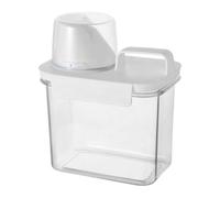 Laundry Detergent Dispenser Bottle - Clear Moisture Proof Storage Container, Integrated Measuring Cup Design, Laundry Room Organization System, Multi Use Cleaning Supply Holder | Storage Suppor