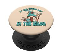 Laundry GNOME Graphic For Women It All Comes out In The Wash PopSockets PopGrip Adhesivo