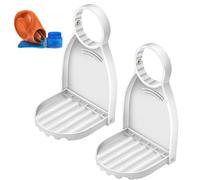 Laundry Liquid Detergents Cup Holder, Soapy Storage Drip Catcher, ABS Drip Tray, 2-Piece Punch- Mounted Catchers for Detergent, Convenient Storage Solution for Cleanliness, 29.8x9.1x1.7 cm