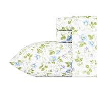Laura Ashley 220486 Primavera Bloom Flores Juego de sábanas, Azul, Matrimonio Doble