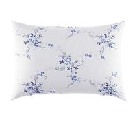 Laura Ashley Almohada Decorativa para el hogar con Cierre de sobre, 1 Unidad (Paquete de 1), Azul Charlotte, Blanco