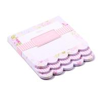 Laura Ashley Bloc de notas 3 en 1 con borde festoneado - Bloc de notas de 6.5 x 7.5 pulgadas con 150 hojas forradas extraíbles, papelería de jardín inglés, encuadernado con pegamento con tablero