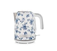 Laura Ashley China Rose - Hervidor eléctrico inalámbrico de 1,7 litros por VQ | Hervidor eléctrico de acero inoxidable de 3 KW de ebullición rápida para agua hirviendo | Hervidor eléctrico de té con
