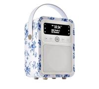 Laura Ashley China Rose Monty - Reloj Despertador portátil con Radio Dab por VQ. Altavoz Bluetooth, Alarma Dual FM, Dab+ Radio mesita de Noche, Recargable Digital Dab Radio alimentación por Red y