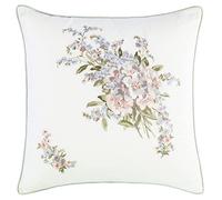 Laura Ashley Cojín Decorativo de algodón con Cierre de Hotel, Elegante decoración del hogar para sofá o Cama, 45,7 x 45,7 cm, Color Verde pálido Harper