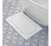 Laura Ashley Cotton Alfombrilla de baño Reversible de algodón, Blanco, 1'9" x 2'10" (Rectangular)