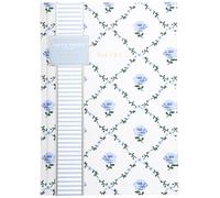 Laura Ashley Diario de escritura de tapa dura de alta calidad, 256 páginas a rayas, elegante diseño floral, perfecto para diarios, notas y regalos (blanco, A5-6-x-8 pulgadas)