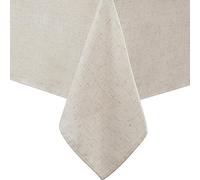 Laura Ashley Dothan - Mantel de Mezcla de Lino de Lujo para Comedor Formal, Vacaciones, Boda o Fiesta, 60 x 102 Pulgadas, Color Gris Pardo