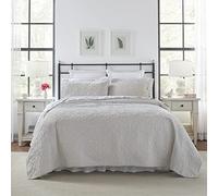 Laura Ashley Felicity - Juego de edredón, Color Blanco, matrimonial/Queen