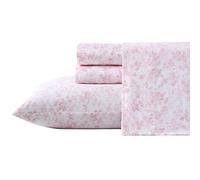 Juego de s banas Laura Ashley Home King, suave sat n de algod n, elegante, suave y transpirable, color rosa Bella