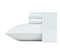 Laura Ashley Home - Sábanas King, Juego de Ropa de Cama de algodón Satinado Suave, Elegante, Suave y Transpirable para decoración del hogar (Azul, King)