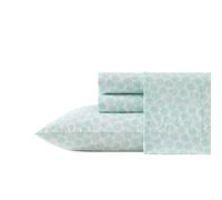 Laura Ashley - Juego de Cama de percal de algodón, Ligero y Transpirable, decoración del hogar (Margate Shells Blue, Full)