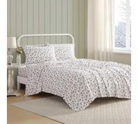 Laura Ashley - Juego de ropa de cama de franela de algodσn con sαbanas individuales y funda de almohada a juego cepillada para mayor suavidad, bo