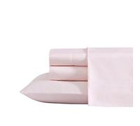 Laura Ashley - Juego de sábanas Queen, Ropa de Cama de algodón Satinado de Lujo, 800 Hilos, decoración Suave y Lisa del hogar (Rosa sólido, Queen)