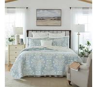 Laura Ashley Rowland Blue Quilt Set, Full/Queen by Revman Industries