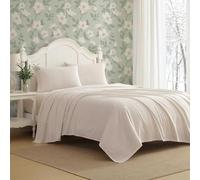 Laura Ashley - Sábanas de Cama King, Juego de Ropa de Cama de Franela de algodón con Fundas de Almohada a Juego, Cepillado para Mayor suavidad, Bolsillo Profundo, Certificado Oeko-Tex (Oxfordshire