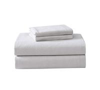 Laura Ashley - Twin Sheet Set, Cotton Flannel Bedding, Brushed for Extra Softness & Comfort (Cloud Grey, Twin)