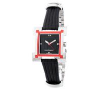 Laura biagiotti reloj unisex analogico cuarzo con correa de acero/piel