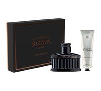 Laura Biagiotti Roma - Eau de Parfum para hombre, negro, 125 ml con gel de ducha de 100 ml, caja de regalo de perfume para él