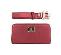 Laura Biagiotti Set de Regalo para Mujer, Cartera y Cinturón de Piel Sintética