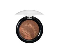 LAURA GELLER Baked Balance-n-Brighten - Base de maquillaje en polvo correctora de color (horneada profunda para llevar) tamaño de viaje, base horneada de cobertura ligera a media, acabado semimate