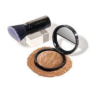 LAURA GELLER NEW YORK 59mm Baked Balance-n-Brightening Base con juego de maquillaje de cepillo Kabuki, arena