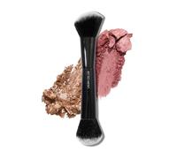 LAURA GELLER NEW YORK Brocha de doble punta para rubor + bronceador, brocha de maquillaje facial para contorno de rubor