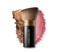 LAURA GELLER NEW YORK Brocha Kabuki Retráctil Vegana Oblicua, Brocha de Precisión, Ideal para Viaje - Brocha de Maquillaje en Polvo, Fluido y Líquido - Cerdas Veganas Ultrasuaves que No Se Caen
