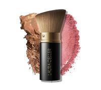 LAURA GELLER New York - Cepillo Kabuki retráctil (mango de aluminio), color negro