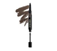 LAURA GELLER NEW YORK Sculpt-n-Stay - Lápiz y gel impermeables para cejas (marrón oscuro) - Lápiz de cejas impermeable 2 en 1 de precisión para cejas perfectamente esculpidas
