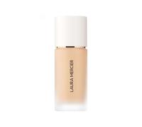 Laura Mercier - Base de maquillaje impermeable y perfeccionadora sin peso, 2N1 de anacardo para mujeres, base de 1 onza