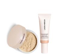 Laura Mercier Mini Translucent Loose Setting Powder Ultra Blur and Tinted Moisturiser Natural Dewy SPF 30 Duo (Various Shades) - 1C Cameo