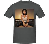 Laura Pausini from The Inside - Camiseta deportiva alternativa para hombre, pintura básica, hip hop, color gris, gris, 50