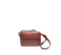 Laura Valle LARA - Bandolera Pequeña Mujer de Piel Auténtica | Bolsos de Piel Autentica Mujer con Múltiples Compartimentos | Bolso Hombro Crossbody Cómodo y Elegante (Cuero)