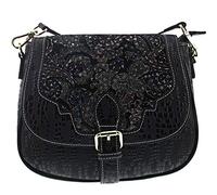 Laura Vita - 3078, Bolsos bandolera Mujer, Negro (Noir), 6x20x24 cm (W x H L)