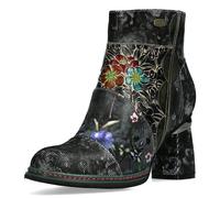 Laura Vita Botín Para Dama Multicolor Con Patrón Floral Kinoao 20