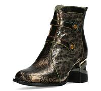 Laura Vita Botines Mujer Con Patrón Leopardo Lentejuelas Y Estrás Orlyo 07