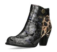 Laura Vita Botines para Mujer Alcizeeo 17, Talla:38 EU, Color:Plateado