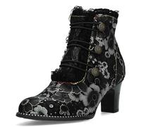 Laura Vita Botines para Mujer Elcodieo 224, Talla:37 EU, Color:Negro