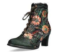 Laura Vita Botines para Mujer Elcodieo 24, Talla:37 EU, Color:Verde