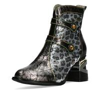 Laura Vita Botines para Mujer Orlyo 07, Talla:38 EU, Color:Plateado