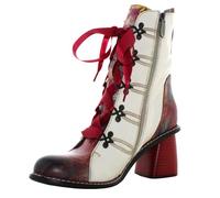 LAURA VITA Evcao 01, Mid Calf Boot Mujer, Beige, 38 EU