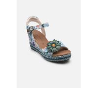 Laura Vita Sandalias para mujer FACYO 75 Flores de la talla 37 en color BLEU