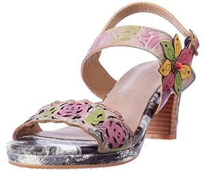 Laura Vita Fraiso 01, Sandalia de tacón Mujer, Gris, 42 EU
